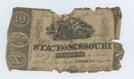 10 dollar bill, State of Missouri by Confederate States of America and Missouri