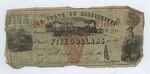 5 dollar bill, State of Mississippi by Confederate States of America and Mississippi
