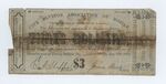 3 dollar note, City Savings Association of Mobile by Confederate States of America and City Savings Association of Mobile