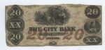 20 dollar bill, The City Bank, State of Georgia by Confederate States of America and Georgia