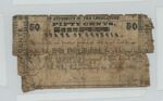 50 cent note, Wills Valley Railroad Company by Confederate States of America and Wills Valley Railroad Company