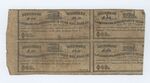Uncut but cropped sheet of 40 dollar notes, The Vicksburg, Shreveport, and Texas Railroad Company by Confederate States of America and Vicksburg, Shreveport, and Texas Railroad Company