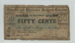 50 cent note, Memphis and Charleston Railroad Company by Confederate States of America and Memphis and Charleston Railroad Company