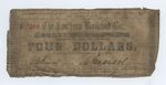 4 dollar note, Southern Railroad Company by Confederate States of America and Southern Railroad Company