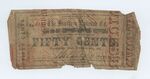 50 cent note, Southern Railroad Company by Confederate States of America and Southern Railroad Company