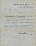 Appointment. Confederate States of America War Department (4 December 1862)