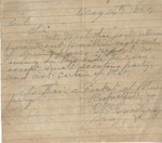 R. B. Snodgrass to Col. Hannon (14 May 1864) by R. B. Snodgrass