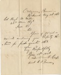 Receipt. Property Returns from Ordinance Bureau (26 May 1863)