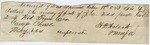 Receipt for Soldiers' Effects (6 March 1864) by H. P. Wolcott