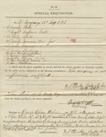 Special Requisition (No. 40). 88th O.V.I. Co. D. (no. 7, August 1864) by United States. Army. Quartermaster's Dept.