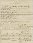 Special Requisition (No. 40). 88th O.V.I. Co. G. (no. 11, August 1864)