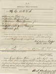 Special Requisition (No. 40). 88th O.V.I. Co. A. (no. 12, September 1864)