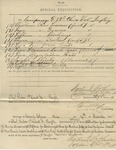 Special Requisition (No. 40). 88th O.V.I. Co. G. (no. 4, March 1865)