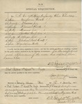 Special Requisition (No. 40). 88th O.V.I. Co. A. (no. 9, March 1865)
