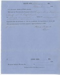 Warrant on the Treasurer in favor of Capt. W. S. Williams by Charles Clark (1811-1877) and A. J. Gillespie