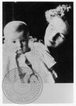 Maude Butler Faulkner holding baby William by Unknown