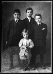 William, Jack, John and Dean Faulkner as children by Unknown