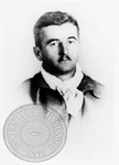 William Faulkner with white scarf by Unknown