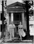 William Faulkner and Estelle outside Rowan Oak by United Press International