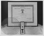 Faulkner's Ordre national de la Legion d'honneur award by J. R. Cofield