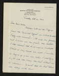Letter from Billy Simpson to Mittie Elizabeth Creekmore Welty (26 October 1943)