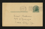 Card from Lucy Herndon Crockett to Hubert Creekmore (16 April 1949)