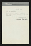 Letter from Marchgaret Marchshall to Hubert Creekmore (24 June 1949)