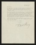 Letter from Richard Olney to Hubert Creekmore (12 May 1950) by Richard Olney and Hubert Creekmore