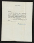 Letter from Dudley R. Hutcherson to Hubert Creekmore (09 August 1950)