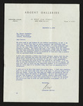 Letter from Alexander Stoller to Hubert Creekmore (06 September 1950) by Alexander Stoller and Hubert Creekmore