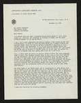 Letter from Samuel Rapport to Hubert Creekmore (13 November 1950) by Samuel Rapport and Hubert Creekmore