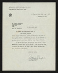 Letter from Constance Campbell to Hubert Creekmore (17 November 1950)
