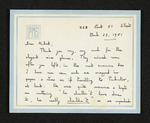 Letter from Perdita [McPherson Schaffner?] to Hubert Creekmore (27 March 1951) by Perdita McPherson Schaffner and Hubert Creekmore