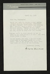 Letter from Marchgaret Marchshall to Hubert Creekmore (13 April 1951)