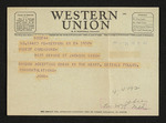 Telegram from John to Hubert Creekmore (24 April 1951) by John and Hubert Creekmore