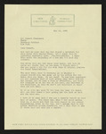 Letter from James Laughlin to Hubert Creekmore (15 May 1951)