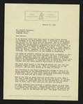 Letter from James Laughlin to Hubert Creekmore (20 August 1951)