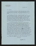 Letter from Lehman Engel to Hubert Creekmore (07 November 1951)