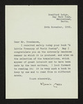 Letter from Maurice Collis to Hubert Creekmore (24 November 1952)