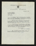 Letter from John Hall Wheelock to Hubert Creekmore (28 November 1952) by John Hall Wheelock and Hubert Creekmore