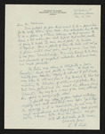 Letter from Levi Robert Lind to Hubert Creekmore (15 December 1952)