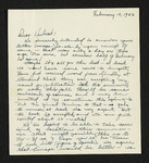 Letter from Dot B. and Story Jackson to Hubert Creekmore (14 February 1953)