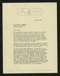 Letter from Robert M. MacGregor to Hubert Creekmore (12 May 1953) by Robert M. MacGregor and Hubert Creekmore