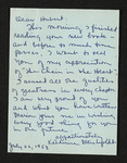 Letter from Katherine Ellis [Lefoldt?] to Hubert Creekmore (22 July 1953)