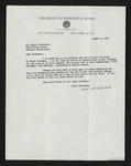 Letter from John Hall Wheelock to Hubert Creekmore (03 August 1953) by John Hall Wheelock and Hubert Creekmore
