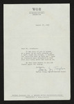 Letter from Marchian Young Taylor (Marchtha Deane) to Hubert Creekmore (17 August 1953)