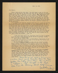 Letter from [C.] Dewitt [Eldridge?] to Hubert Creekmore (10 September 1953; 18 September 1953) by C. Dewitt Eldridge and Hubert Creekmore