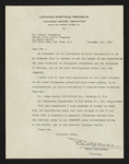 Letter from Benys Babrauskas to Hubert Creekmore (03 November 1953) by Benys Babrauskas and Hubert Creekmore
