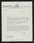 Letter from David McDowell to Hubert Creekmore (13 November 1953)