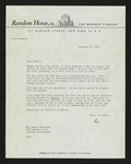 Letter from David McDowell to Hubert Creekmore (25 November 1953)